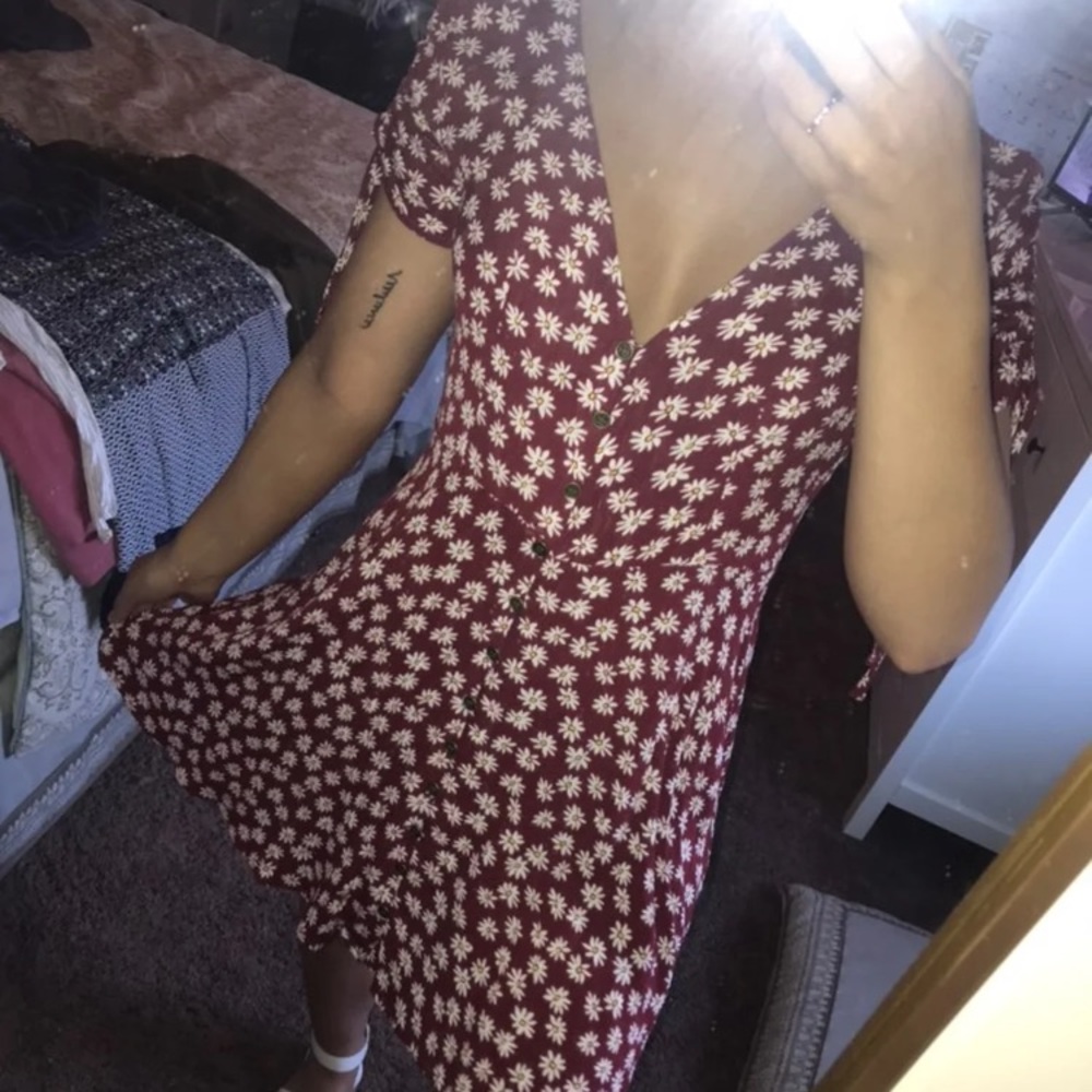 NEW Princess Polly Floral Button Front Mini Dress - Picture 5 of 7